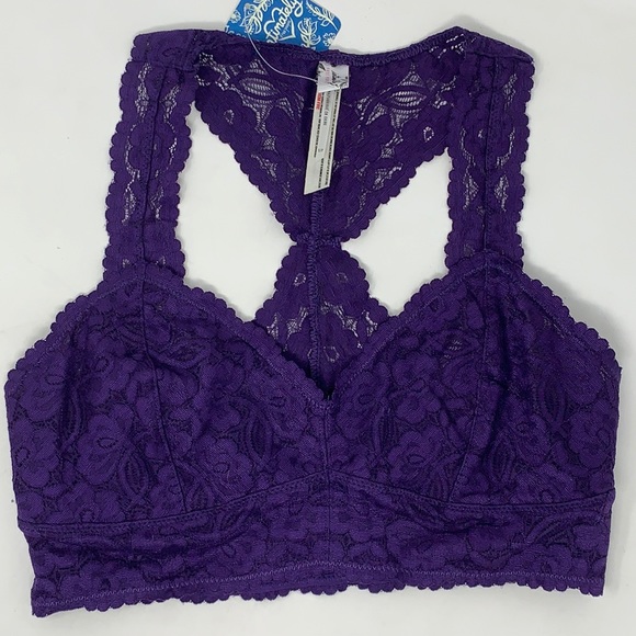 Free People Other - NWT Intimately Free People plum wine lace bralette